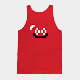 Red Slime Face 8-bit Tank Top